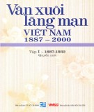 Ebook Văn xuôi lãng mạn Việt Nam 1887-2000 (Tập I - 1887-1932: Quyển 1): Phần 2
