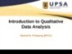 Lecture Research methods - Chapter 11: Introduction to qualitative data analysis