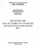 Ebook Dân số Việt Nam qua các nghiên cứu xã hội học (Tập 2): Phần 2 - NXB Khoa học Xã hội