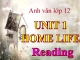 Bài giảng Tiếng Anh 12 Unit 1: Home life - Reading