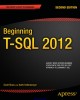 Ebook Beginning T-SQL 2012 (Second edition): Part 1