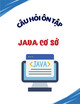 Câu hỏi ôn tập môn Java cơ sở