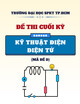 Đề thi cuối kỳ môn Kỹ Thuật điện - điện tử (Mã đề D)
