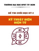 Đề thi cuối kỳ học kỳ 2 năm học 2018-2019 môn Kỹ Thuật điện - điện tử có đáp án (Mã đề: 1C)